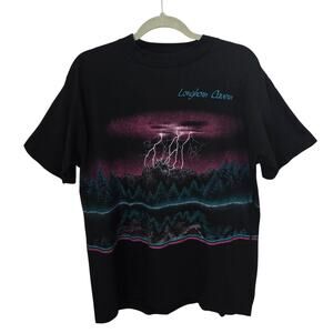 Vintage 1991 Habitat Longhorn Cavern Shirt Large Lightning Single Stitch 90s‎